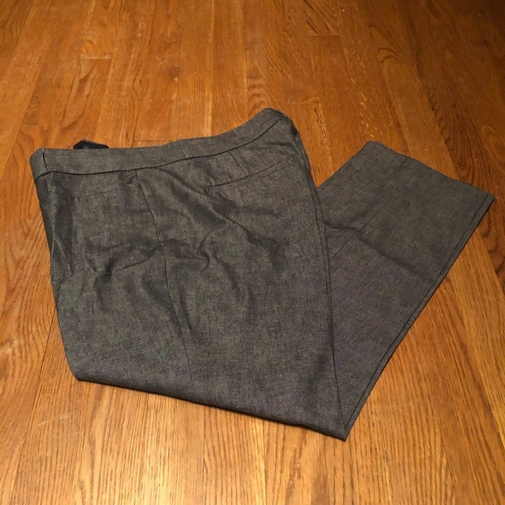 Banana Republic Sloan Gray Dress Pants Womens 12 Petite Professional Trousers